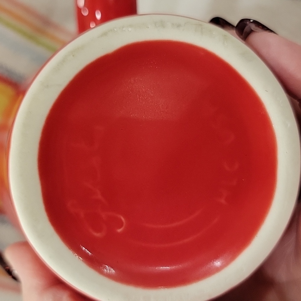 Fiesta Ware Latte Mug in SCARLET (Kohls Exclusive)1st - Picture 4 of 4